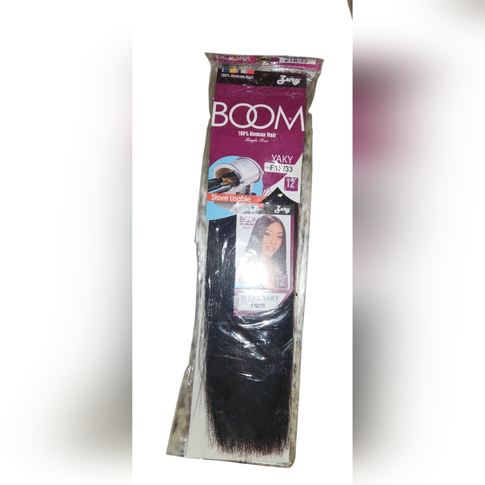 BOOM Yaky 100% Human Hair Tangle Free F1B/33 Extensions 12"